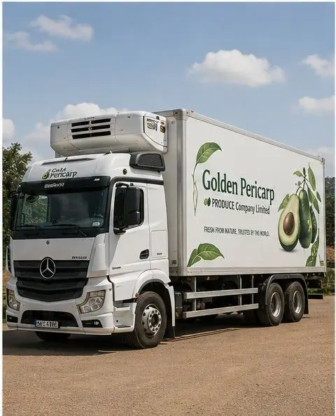 Golden Pericarp refrigerated export truck